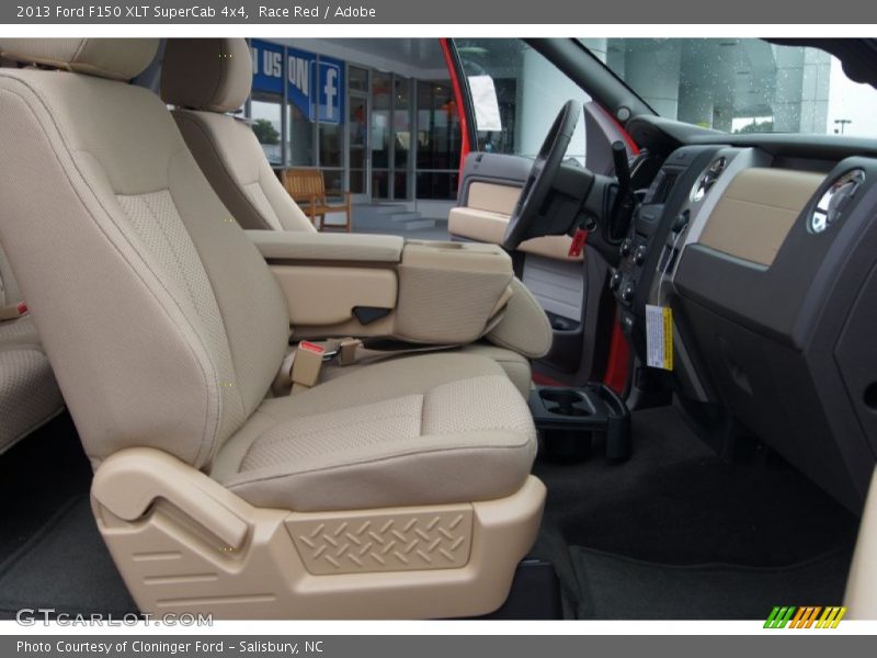 Race Red / Adobe 2013 Ford F150 XLT SuperCab 4x4