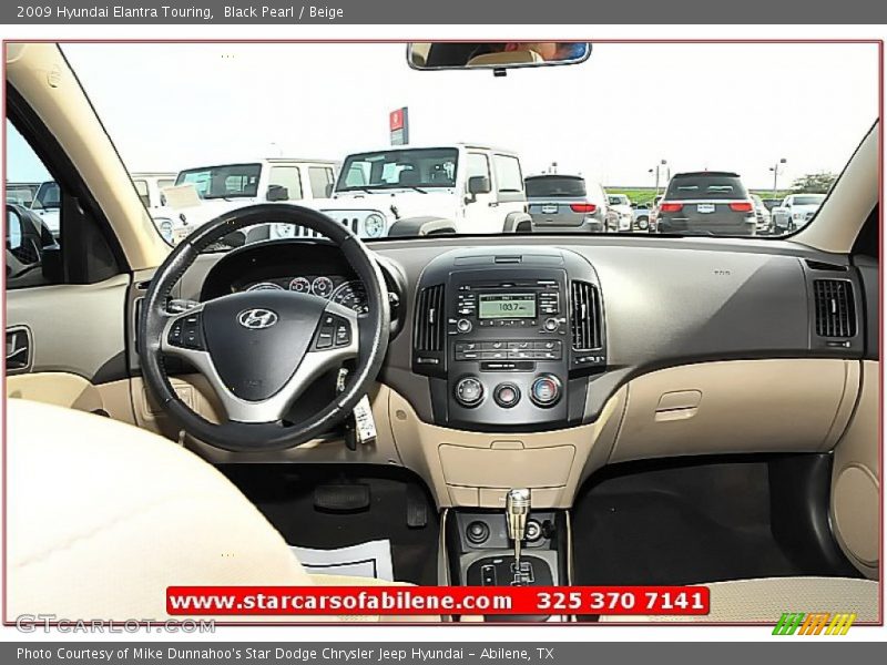 Black Pearl / Beige 2009 Hyundai Elantra Touring