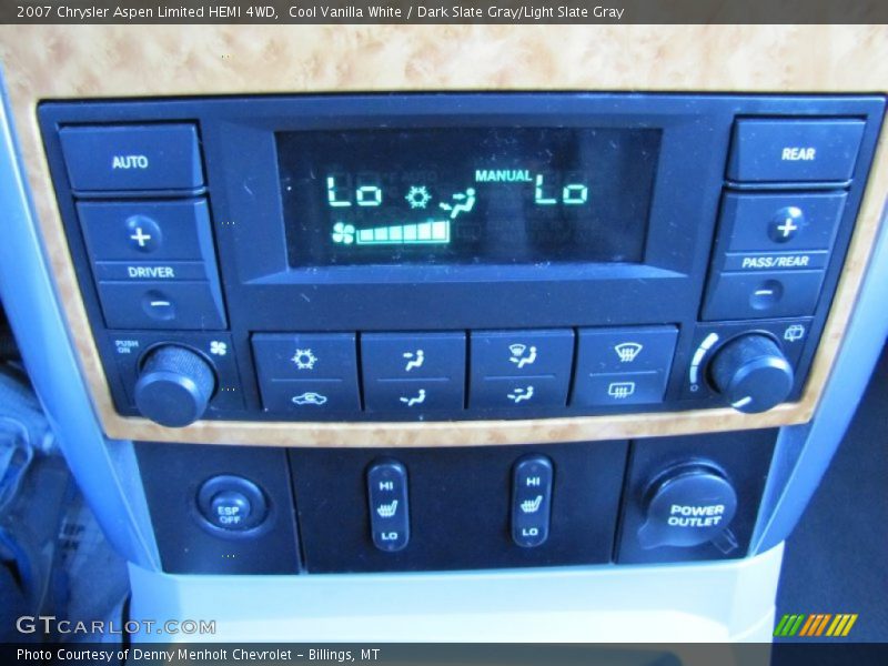 Cool Vanilla White / Dark Slate Gray/Light Slate Gray 2007 Chrysler Aspen Limited HEMI 4WD