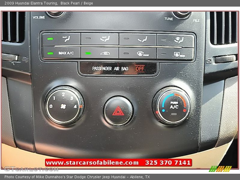 Black Pearl / Beige 2009 Hyundai Elantra Touring