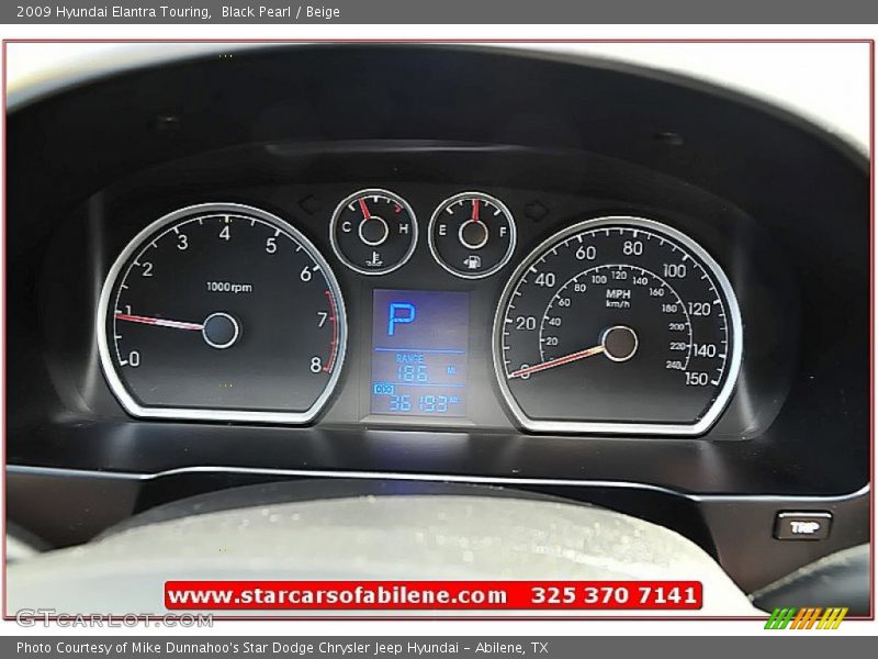 Black Pearl / Beige 2009 Hyundai Elantra Touring