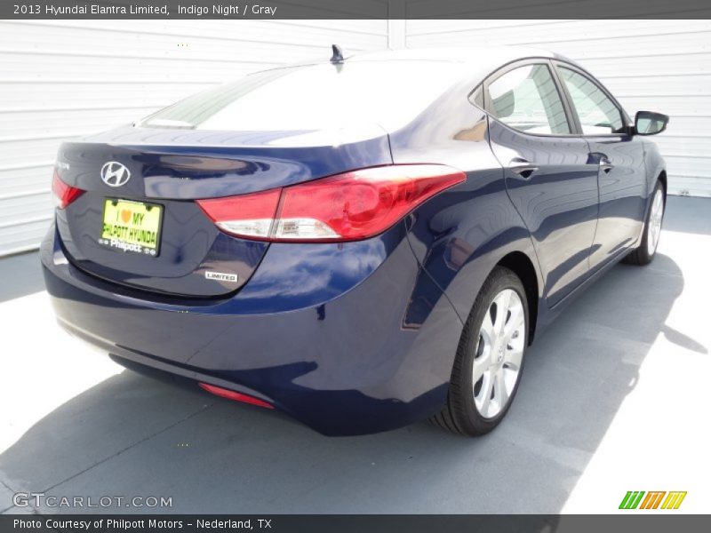Indigo Night / Gray 2013 Hyundai Elantra Limited