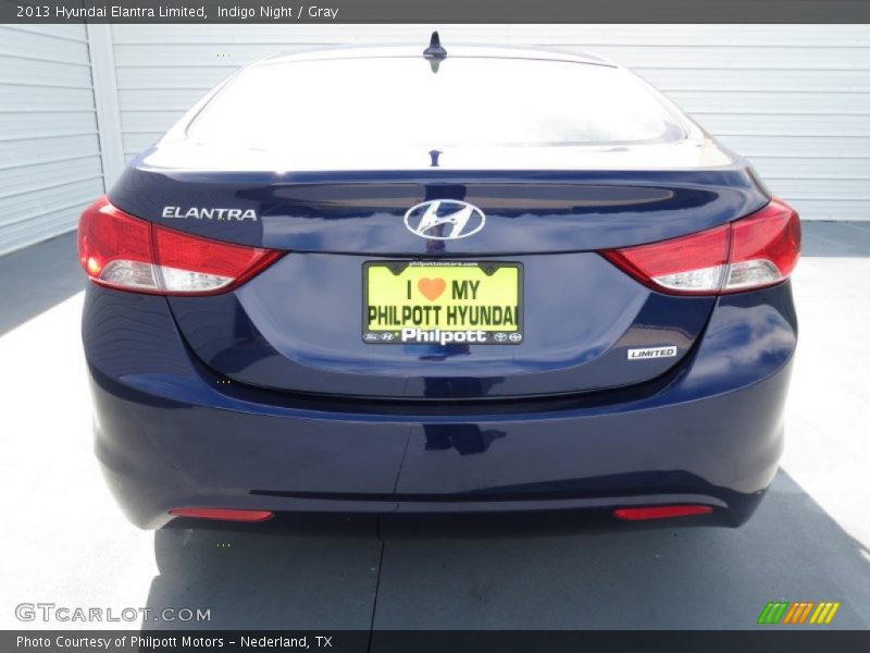 Indigo Night / Gray 2013 Hyundai Elantra Limited
