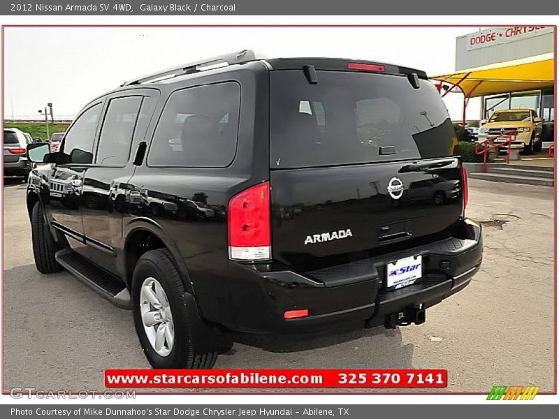 Galaxy Black / Charcoal 2012 Nissan Armada SV 4WD