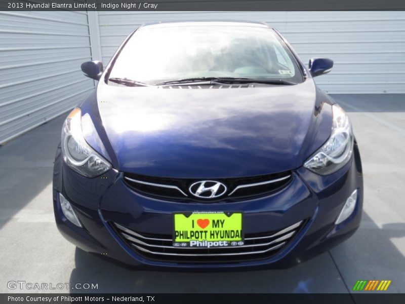 Indigo Night / Gray 2013 Hyundai Elantra Limited