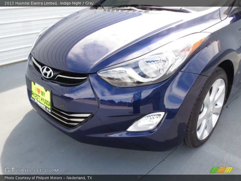 Indigo Night / Gray 2013 Hyundai Elantra Limited
