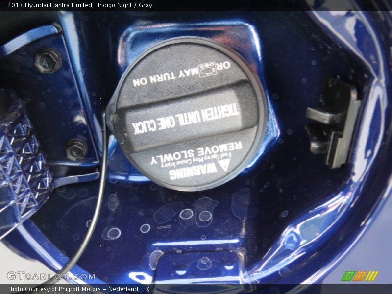 Indigo Night / Gray 2013 Hyundai Elantra Limited