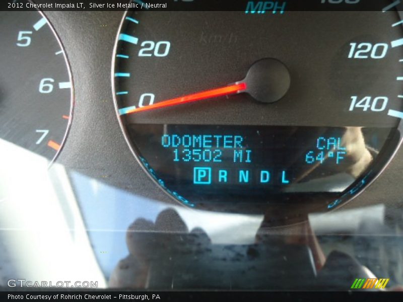 Silver Ice Metallic / Neutral 2012 Chevrolet Impala LT
