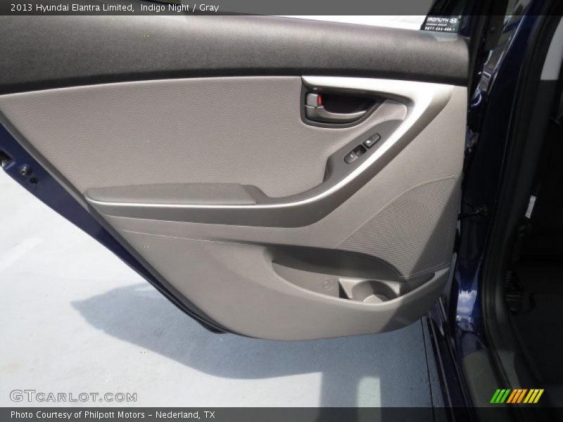Indigo Night / Gray 2013 Hyundai Elantra Limited