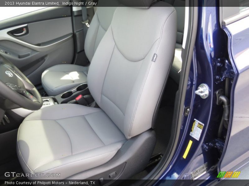Indigo Night / Gray 2013 Hyundai Elantra Limited