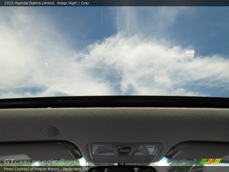 Indigo Night / Gray 2013 Hyundai Elantra Limited