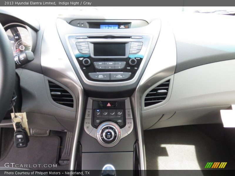 Indigo Night / Gray 2013 Hyundai Elantra Limited