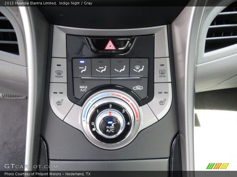 Controls of 2013 Elantra Limited