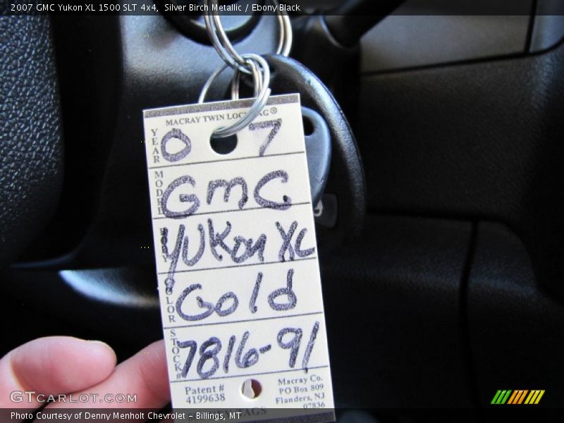 Silver Birch Metallic / Ebony Black 2007 GMC Yukon XL 1500 SLT 4x4