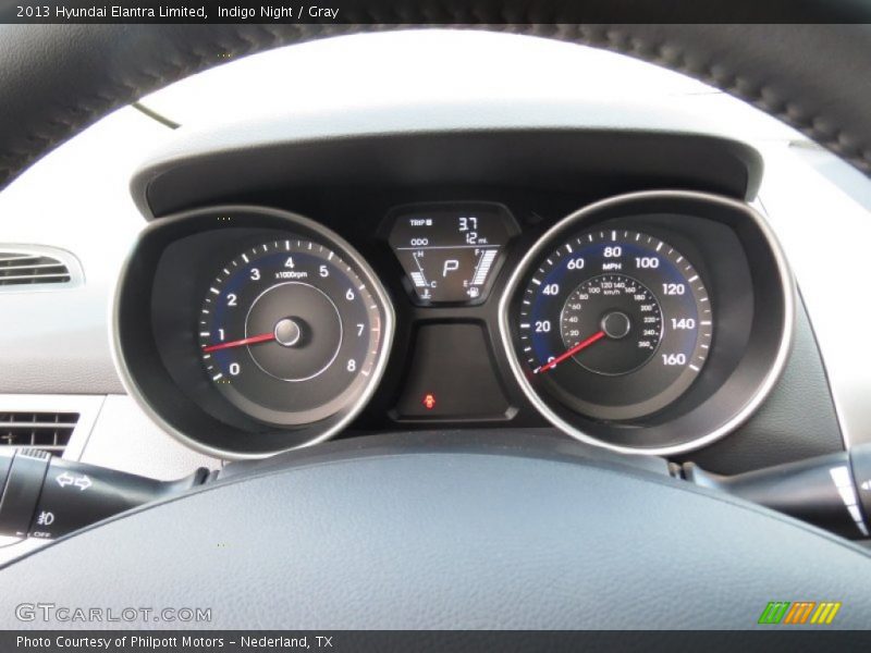 2013 Elantra Limited Limited Gauges
