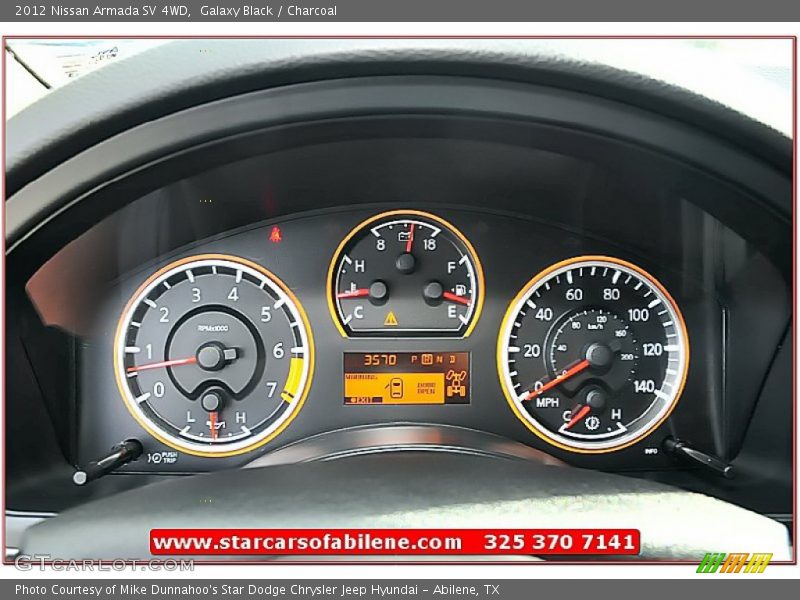Galaxy Black / Charcoal 2012 Nissan Armada SV 4WD