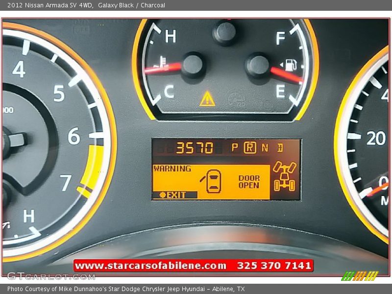 Galaxy Black / Charcoal 2012 Nissan Armada SV 4WD
