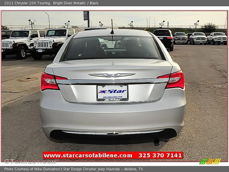Bright Silver Metallic / Black 2011 Chrysler 200 Touring