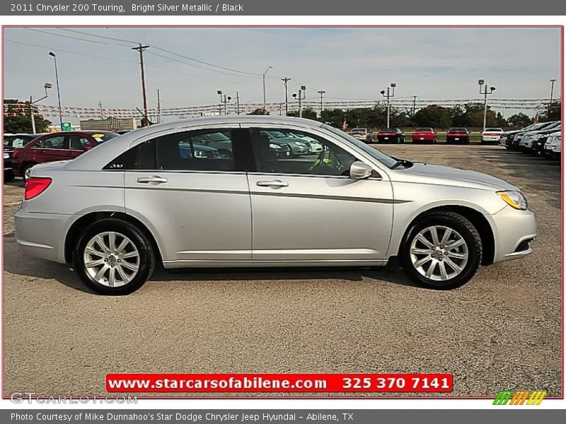 Bright Silver Metallic / Black 2011 Chrysler 200 Touring