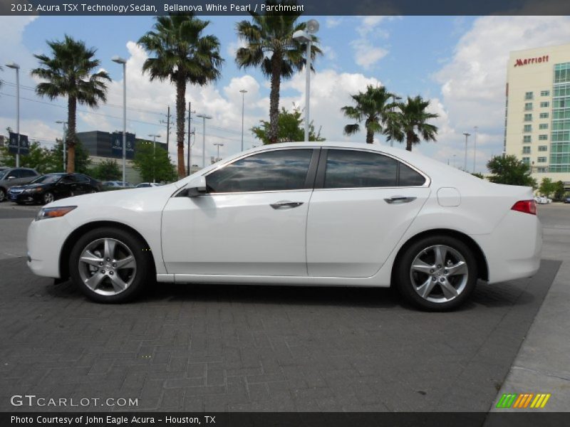 Bellanova White Pearl / Parchment 2012 Acura TSX Technology Sedan