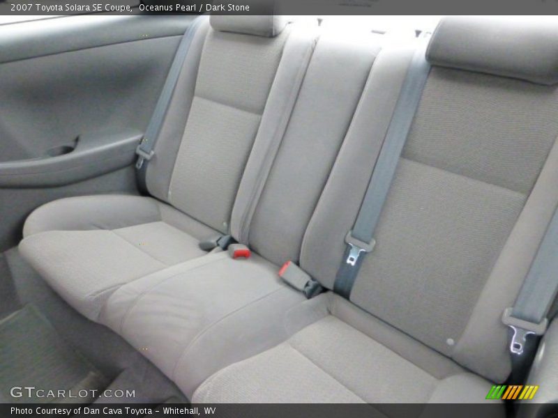 Rear Seat of 2007 Solara SE Coupe