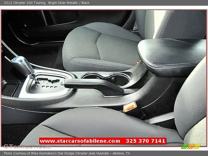 Bright Silver Metallic / Black 2011 Chrysler 200 Touring