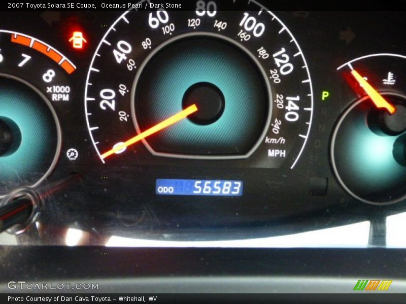 Oceanus Pearl / Dark Stone 2007 Toyota Solara SE Coupe