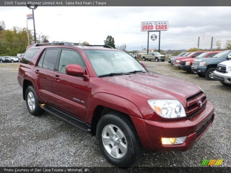 Salsa Red Pearl / Taupe 2005 Toyota 4Runner Limited 4x4