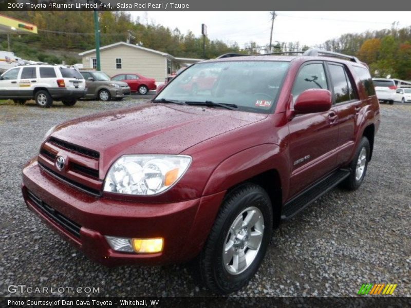 Salsa Red Pearl / Taupe 2005 Toyota 4Runner Limited 4x4