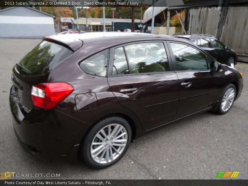 Deep Cherry Red Pearl / Ivory 2013 Subaru Impreza 2.0i Limited 5 Door