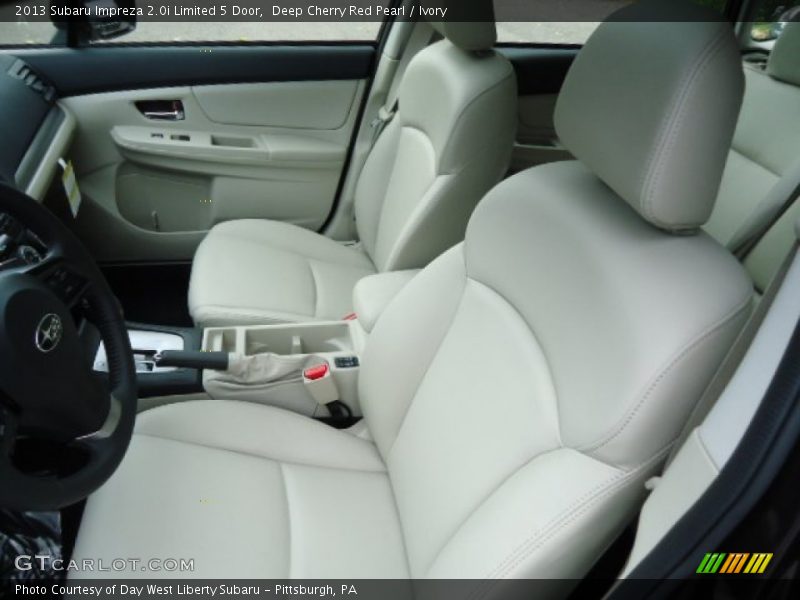Deep Cherry Red Pearl / Ivory 2013 Subaru Impreza 2.0i Limited 5 Door