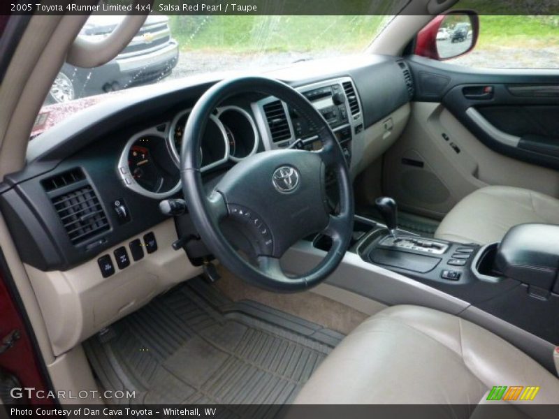 Salsa Red Pearl / Taupe 2005 Toyota 4Runner Limited 4x4