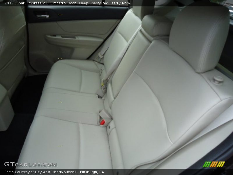 Deep Cherry Red Pearl / Ivory 2013 Subaru Impreza 2.0i Limited 5 Door