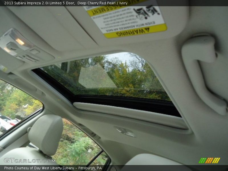 Deep Cherry Red Pearl / Ivory 2013 Subaru Impreza 2.0i Limited 5 Door