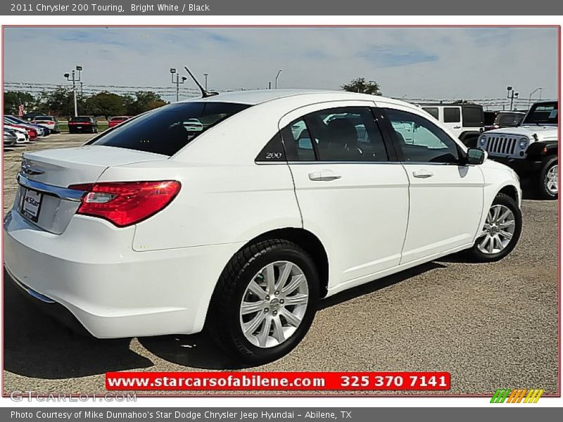 Bright White / Black 2011 Chrysler 200 Touring
