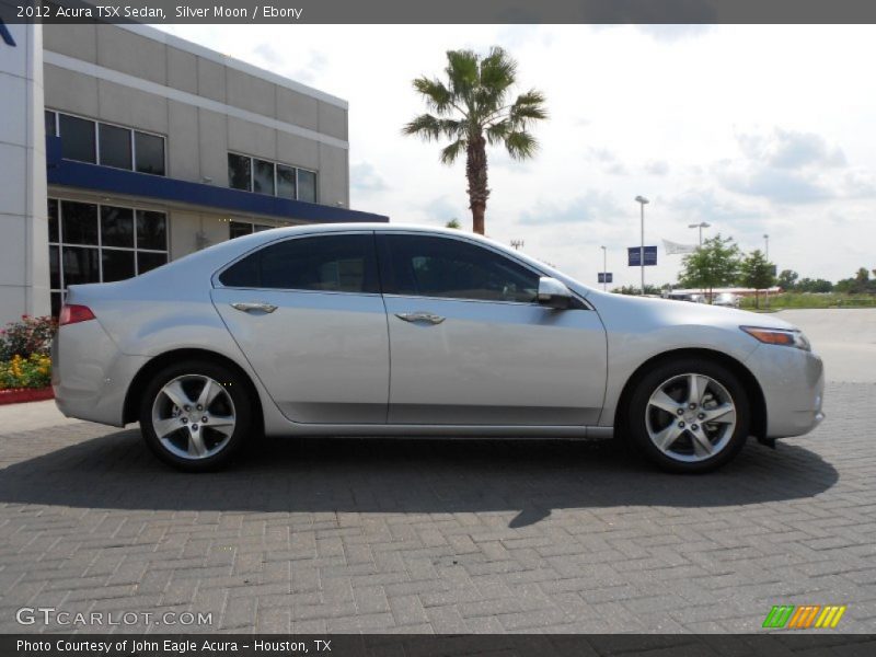 Silver Moon / Ebony 2012 Acura TSX Sedan