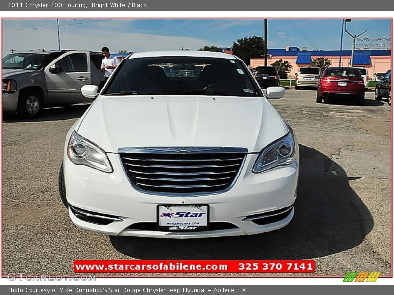 Bright White / Black 2011 Chrysler 200 Touring