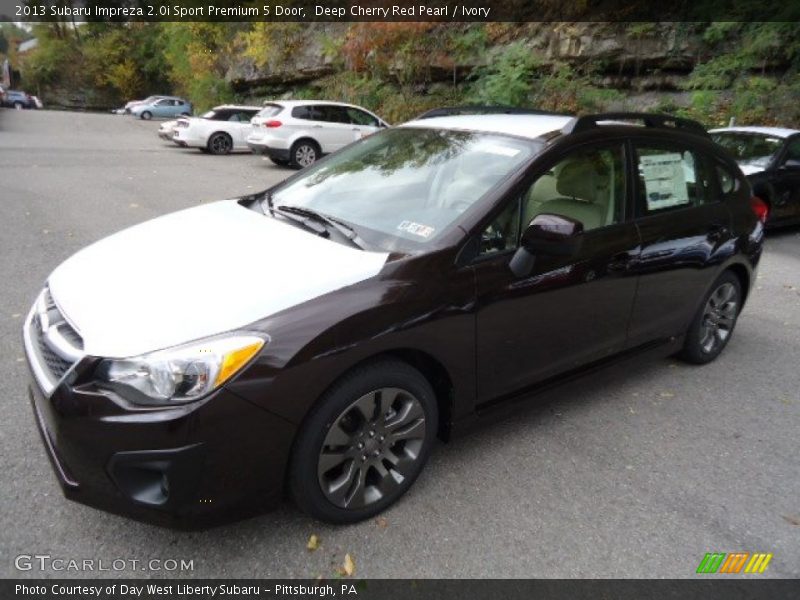 Deep Cherry Red Pearl / Ivory 2013 Subaru Impreza 2.0i Sport Premium 5 Door