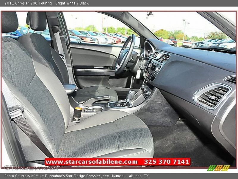 Bright White / Black 2011 Chrysler 200 Touring