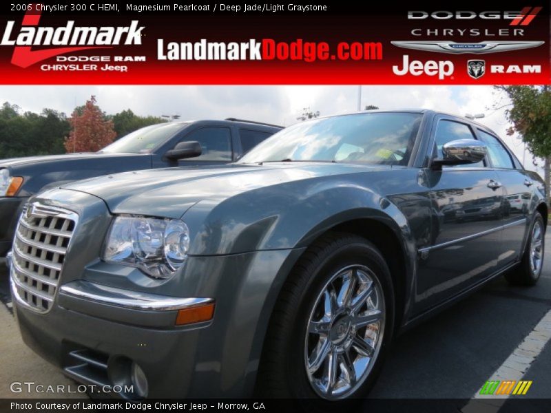 Magnesium Pearlcoat / Deep Jade/Light Graystone 2006 Chrysler 300 C HEMI