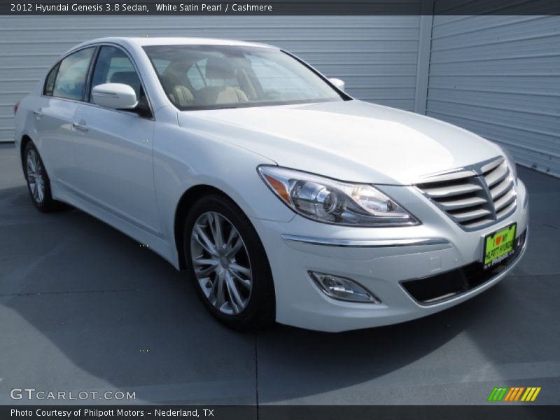 White Satin Pearl / Cashmere 2012 Hyundai Genesis 3.8 Sedan