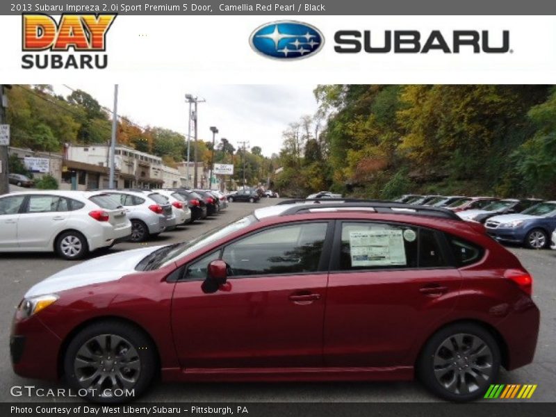 Camellia Red Pearl / Black 2013 Subaru Impreza 2.0i Sport Premium 5 Door