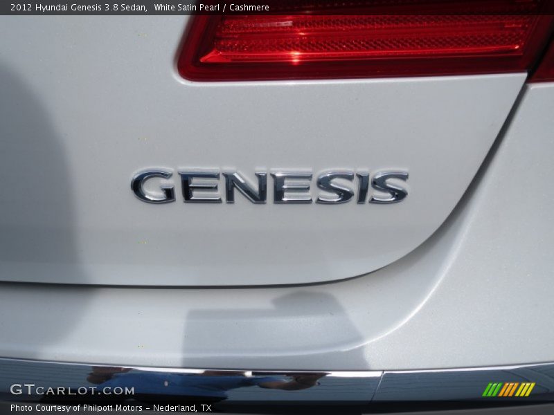 White Satin Pearl / Cashmere 2012 Hyundai Genesis 3.8 Sedan