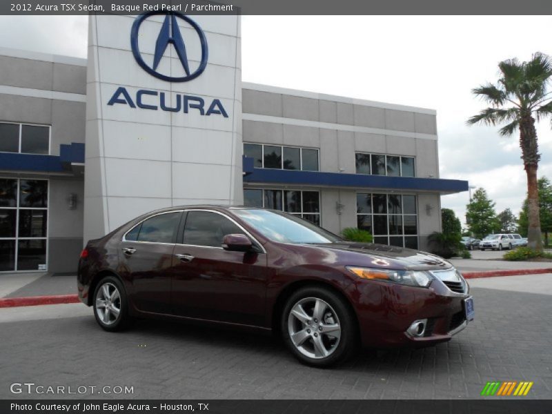 Basque Red Pearl / Parchment 2012 Acura TSX Sedan