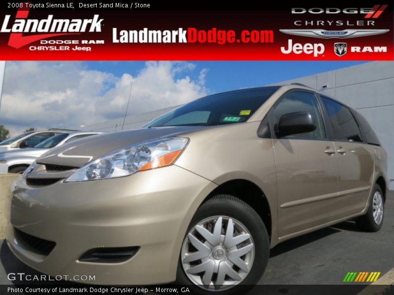 Desert Sand Mica / Stone 2008 Toyota Sienna LE