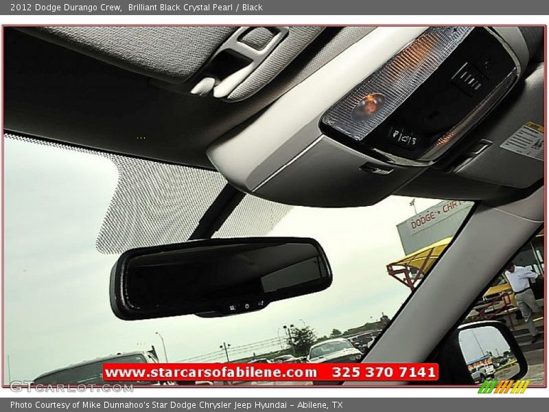 Brilliant Black Crystal Pearl / Black 2012 Dodge Durango Crew