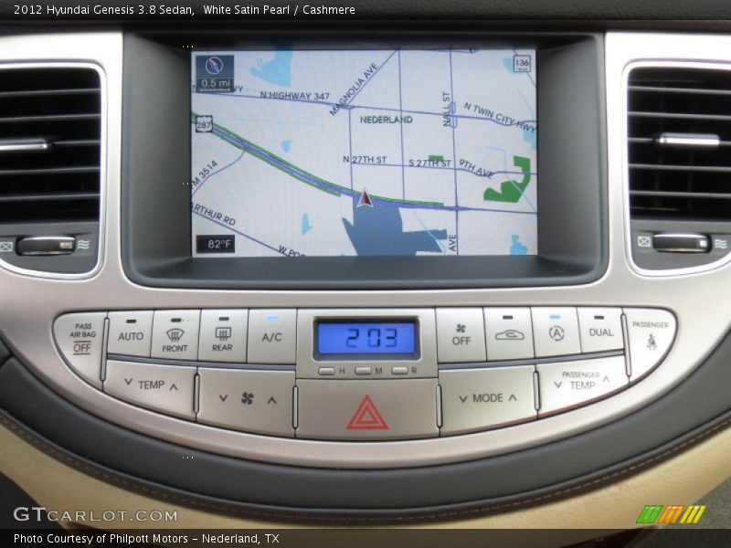 White Satin Pearl / Cashmere 2012 Hyundai Genesis 3.8 Sedan