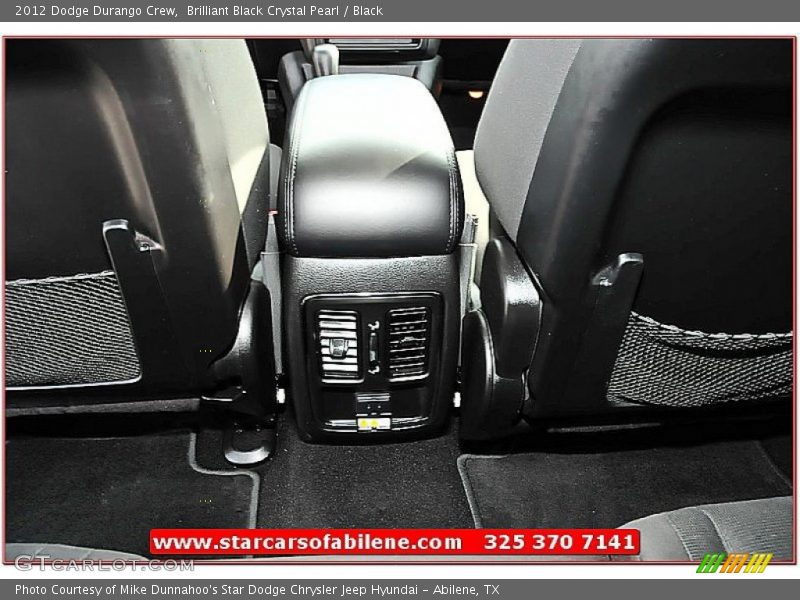 Brilliant Black Crystal Pearl / Black 2012 Dodge Durango Crew