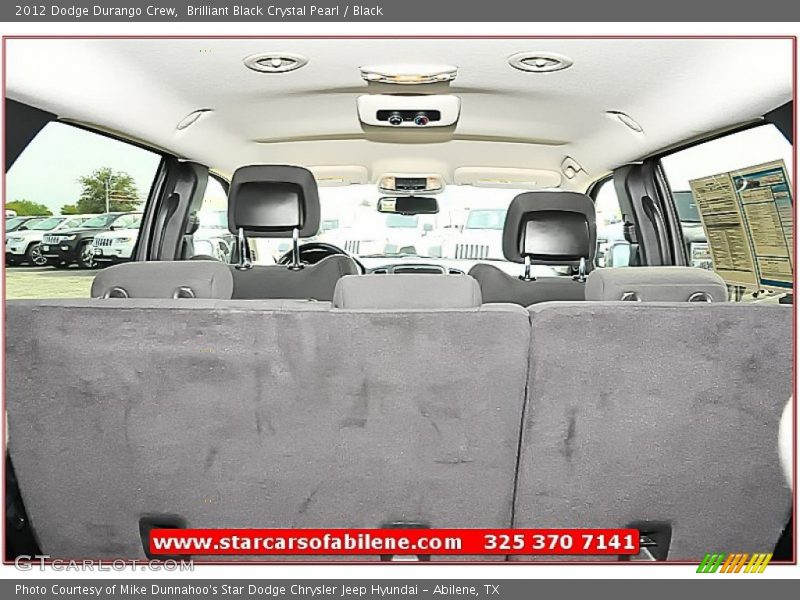 Brilliant Black Crystal Pearl / Black 2012 Dodge Durango Crew