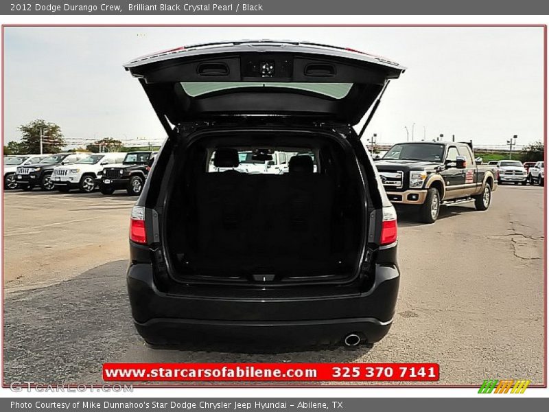 Brilliant Black Crystal Pearl / Black 2012 Dodge Durango Crew